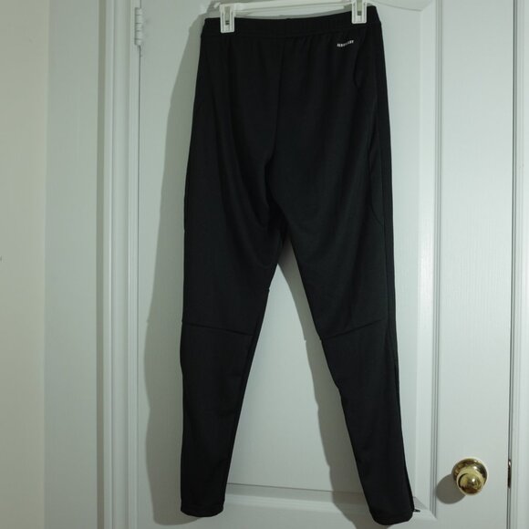 Adidas black aeroready jogger pants side zippers ankle size S - Picture 13 of 16